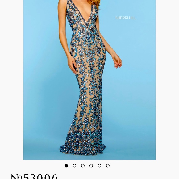 Sherri Hill style #53006 prom dress. Worn once and still in dust bag. - Picture 1 of 4